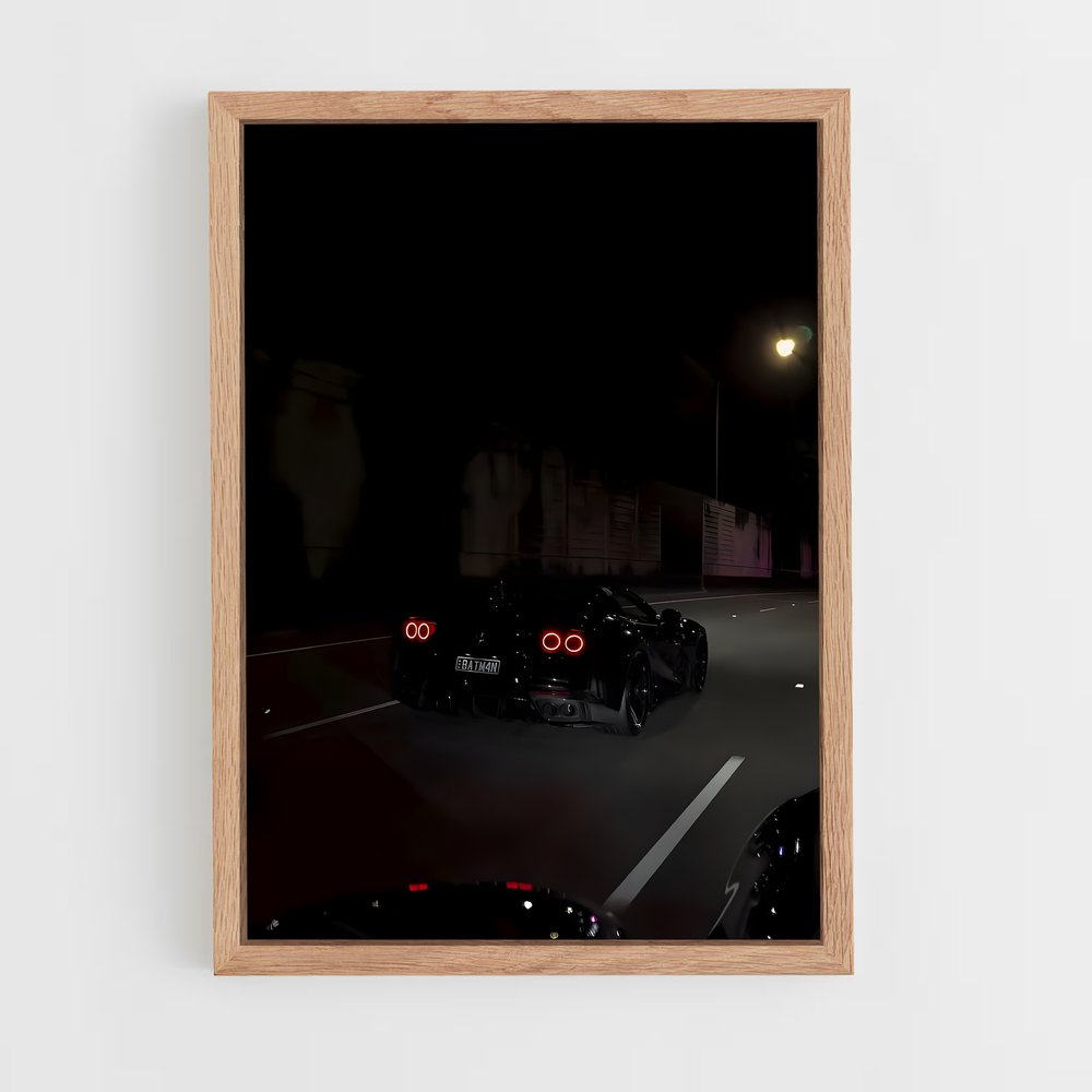 Poster Nuit Mécanique – affiche Ferrari (vue 4)